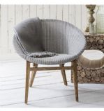 Lloyd Loom Tub Chair Light Grey